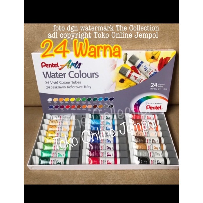 

Promo Atk0460Pt 24 Warna Cat Air Pentel Wfrs 24 Watercolour Art Color