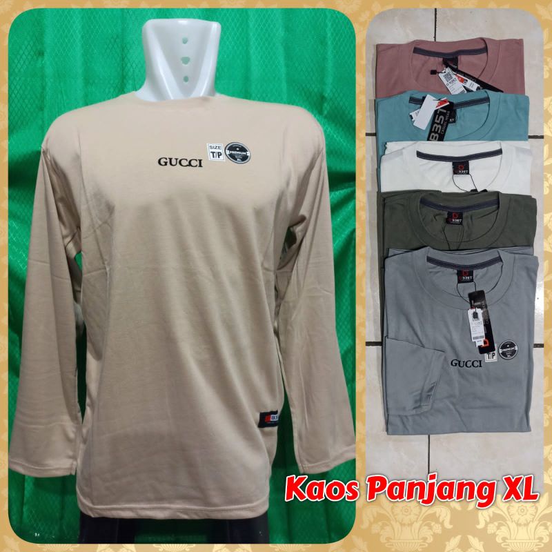 kaos lengan panjang pria gucci