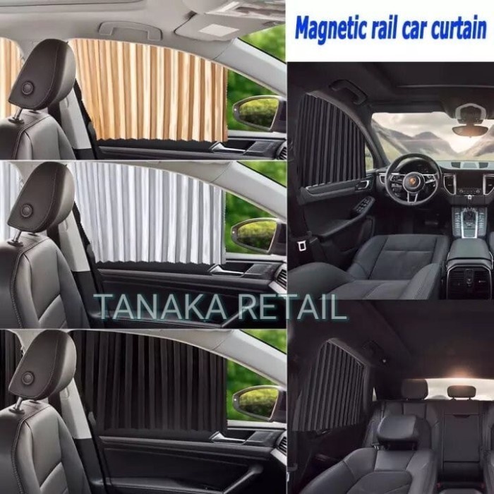 Tirai Gorden Mobil Kijang LGX Pelindung Panas Magnet Kaca Jendela