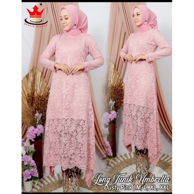 [EXCLUSIVE] MODEL TERKINI Kebaya long tunik umrella/baju kebaya/kebaya wisuda/baju brokat/kebaya new