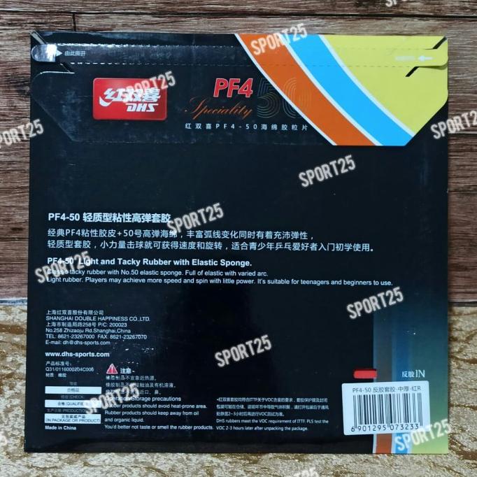 Karet / Rubber Pingpong DHS PF4 PF 4 50 ORIGINAL