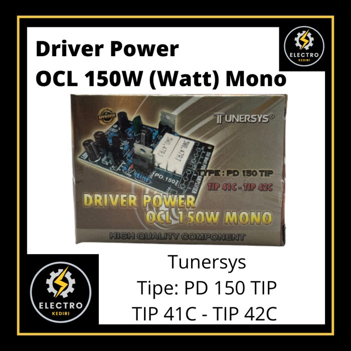 Buruan beli] Kit Driver Power OCL 150 watt Mono Tunersys PD 150 TIP (41C - 42C)