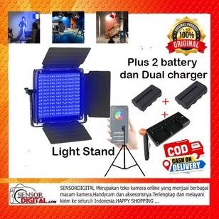 Terbaru Lampu Video Led Studio Vlog Gvm Gvm-800D-Rgb Gvm 800D-Rgb Light Remote Berkualitas