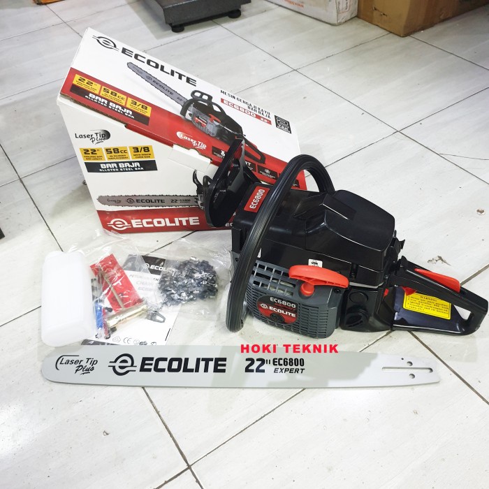 ✅Baru Ecolite Chainsaw 22 Inch Gergaji Laser Bar Baja Terbatas