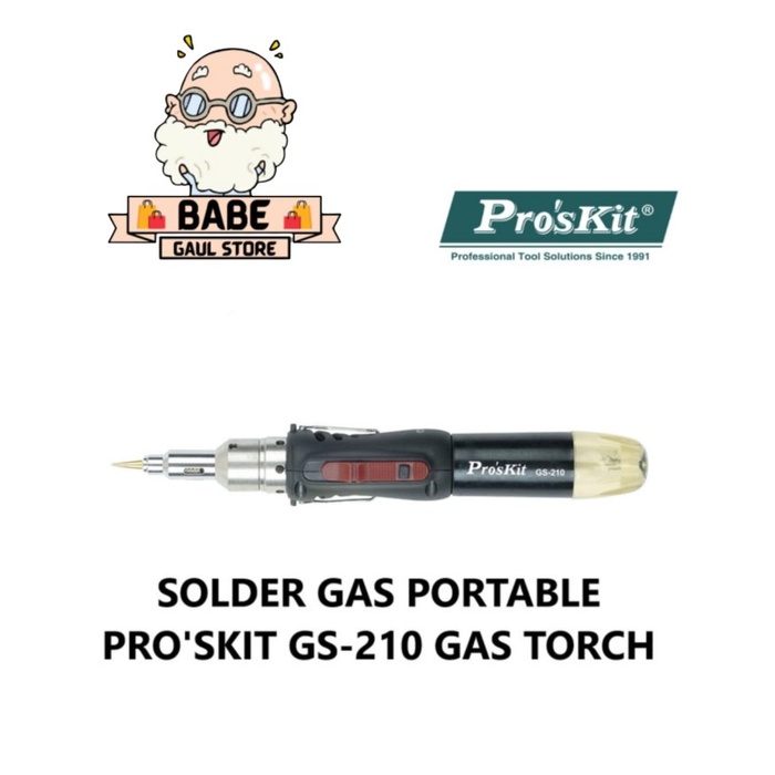 [Original] Solder Gas Portable Pro'Skit Gs-210 Gas Torch Terbatas