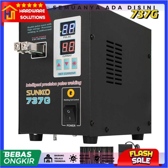 [Original] Alat Mesin Las Pulse Spot Welder Welding Machine - 737G Terbatas