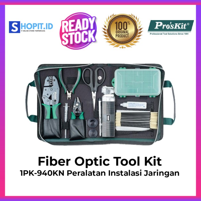 [Ori] Fiber Optic Tool Kit Proskit 1Pk-940Kn Peralatan Instalasi Jaringan Diskon