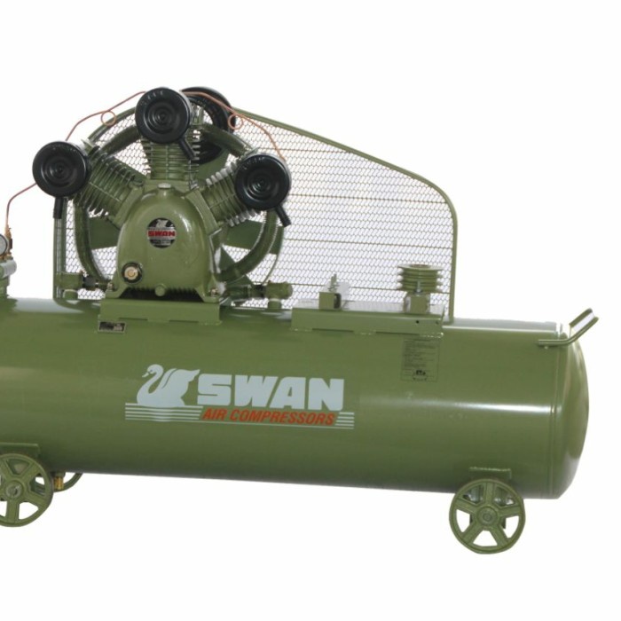 [New] Kompresor Angin Swan 10 Hp Swu 310 Komplit Diesel Stater Limited