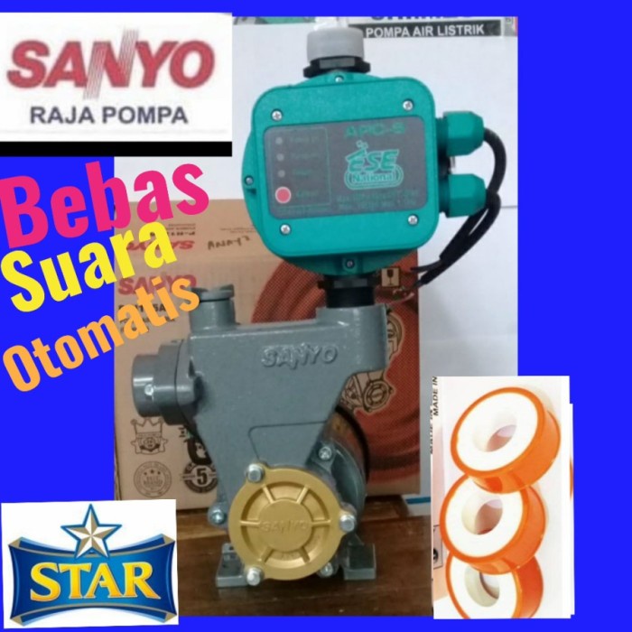[New] Pompa Air 75 WatSanyo Otomatis Tanpa Cetak Cetek Shimizu Ps 135 130 Terbatas