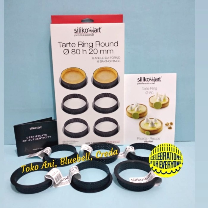 

[Baru] Silikomart Tarte Ring Round 8Cm H 2Cm 6Pcs Berkualitas