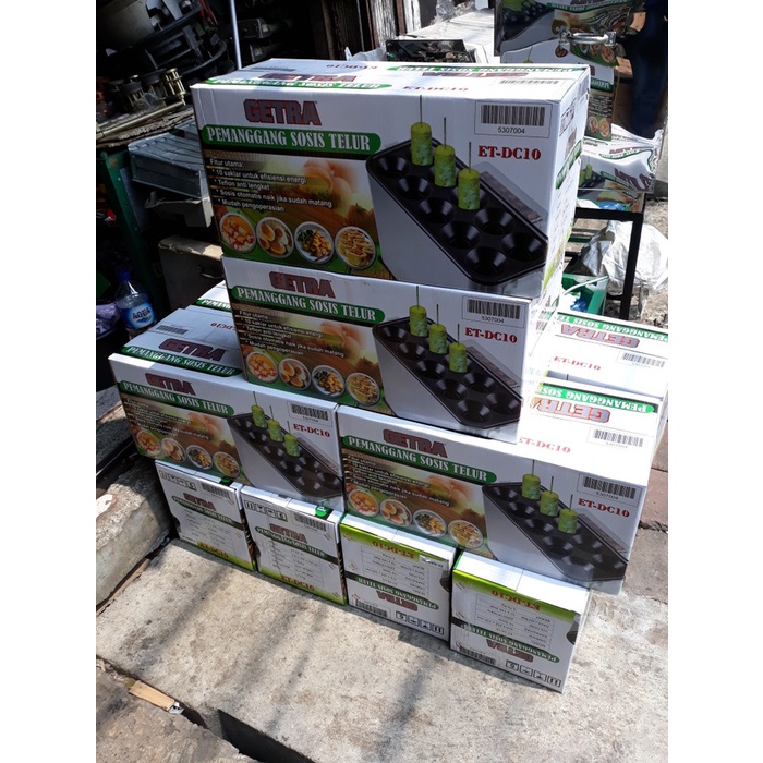 [Baru] Mesin Sosis Telor Listrik / Pemanggang Sosis Telur Getra 10 Lobang Terbatas