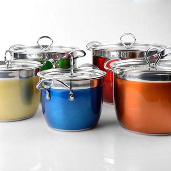 [Baru] Panci Set Stainless Rainbow Weston Terbaru