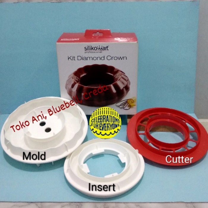 

[Baru] Silikomart Kit Diamond Crown Cutter 240Mm H 75Mm Vol : 2400Ml. Limited