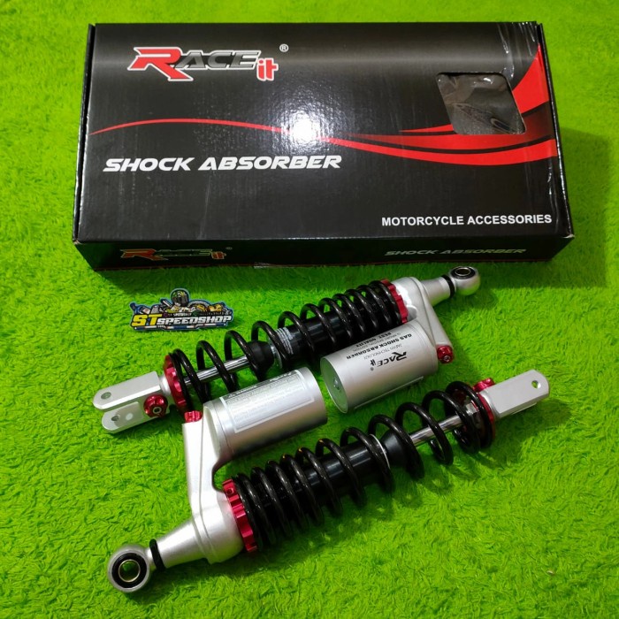 ✨Sale Shock Race It Copy Yss 345Mm Ulir Hitam Tabung Silver Nmax Pcx Adv Dll Berkualitas