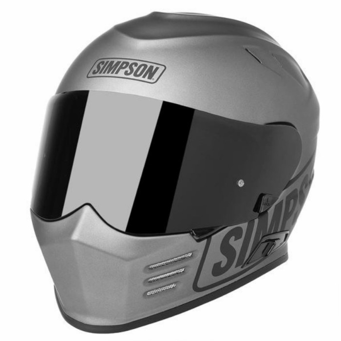 ✨Termurah Simpson Ghost Bandit Logo Grey  Helm Full Face  Original Simpson Diskon