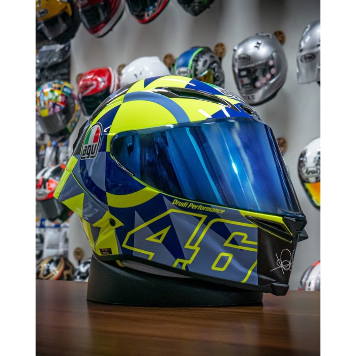 ✨Termurah Helm Agv Pista Gprr Soleluna 2022 Full Face Helmet Yellow Fluo Carbon Berkualitas