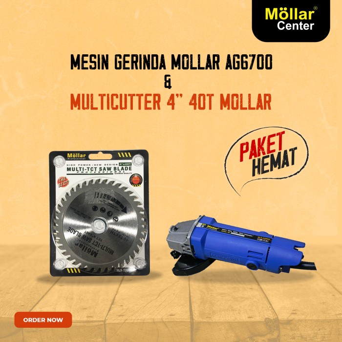 MESIN GERINDA MOLLAR AG6700 + MULTICUTTER 4" 40T MOLLAR