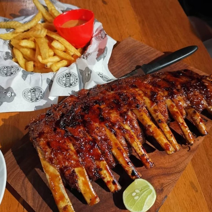 

pork ribs barbeque original matang