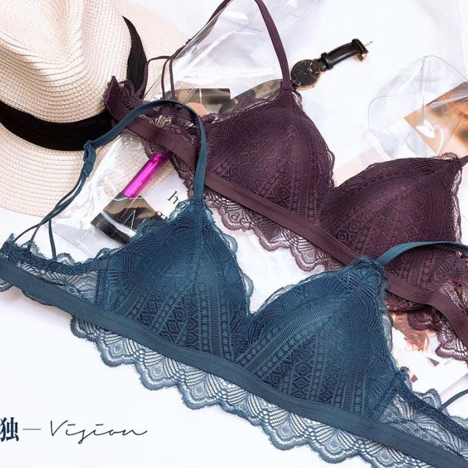 Bra Set BH + Celana Dalam Wanita Sexy Import Tanpa Kawat Korean - 4