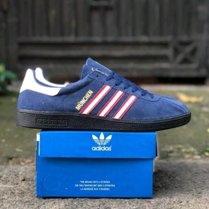 SEPATU SNEAKERS CASUAL ADIDAS MUNCHEN FOR MEN TERBARU  TISAANI5