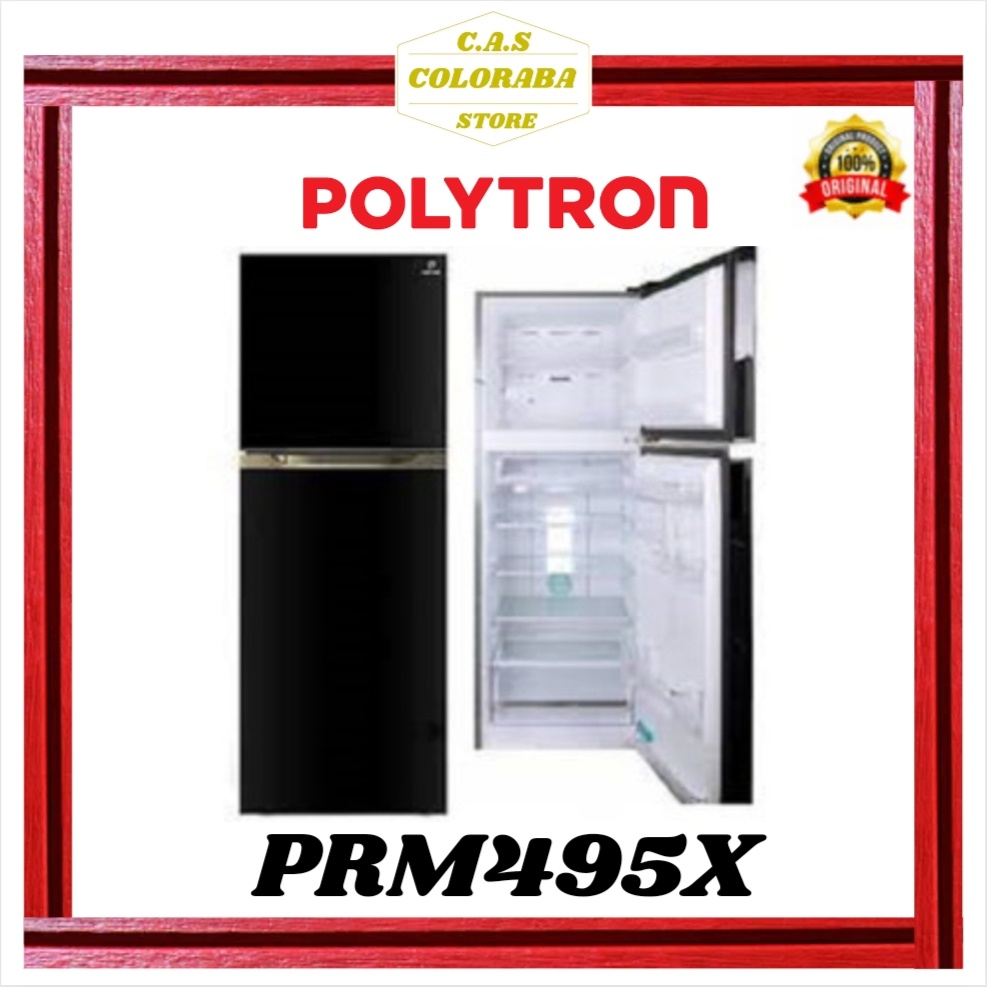 KULKAS POLYTRON PRM495X KULKAS 2 PINTU INVERTER 350X PRM 495X