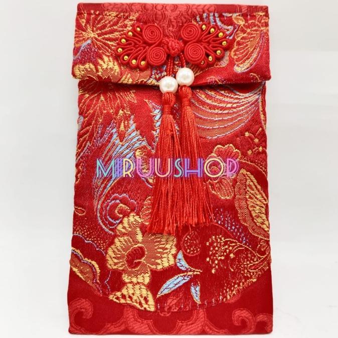 

[IMLEK] Angpao kain angpao pouch warna merah multifungsi import premium TERLARIS