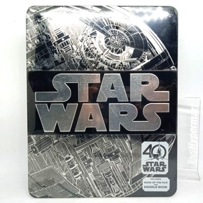 Star Wars Tin 40th Anniversary Novel and Doodle Activity Book Buku