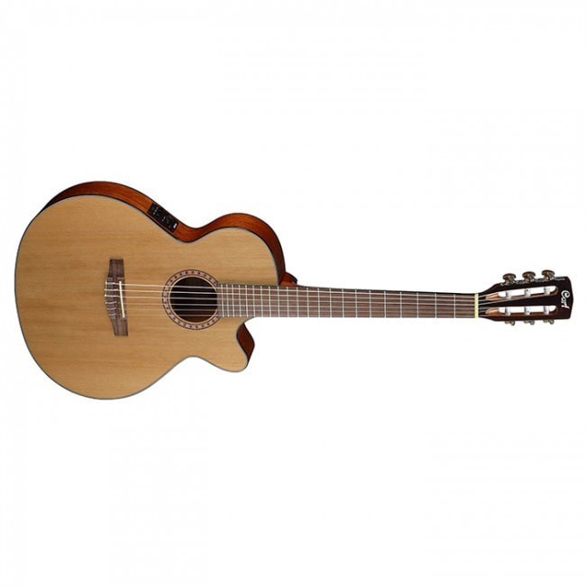 CORT CEC5 Nat - CEC 5 Nat Gitar Akustik Elektrik Nylon