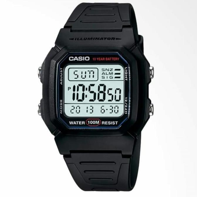 Jam Tangan CASIO W800H / W-800H-1AVDF ORIGINAL & BERGARANSI