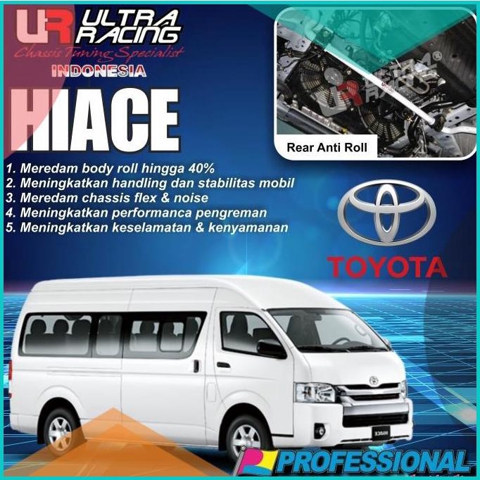 Aksesoris / Stabiliser / Front Swaybar ULTRA RACING Toyota Hiace 16nov