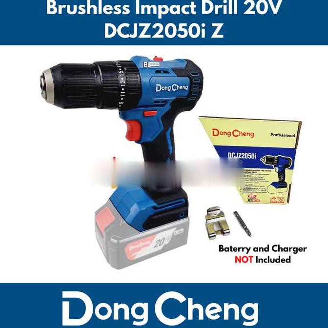 MESIN BOR BATERAI CORDLESS IMPACT DRILL DCJZ2050I DONGCHENG DCJZ2050 Z RIBKAMASYA0