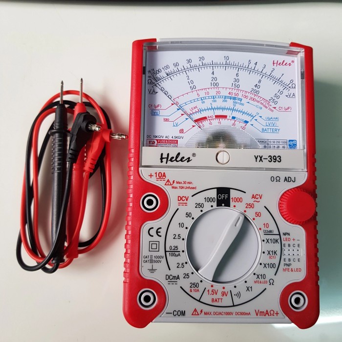 Multitester Heles Analog YX 393/Avometer Analog Heles YX 393