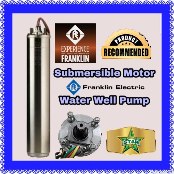 Promo Motor Franklin 4 Kw 5,5 Hp 380 Volt Submersible Pump Original