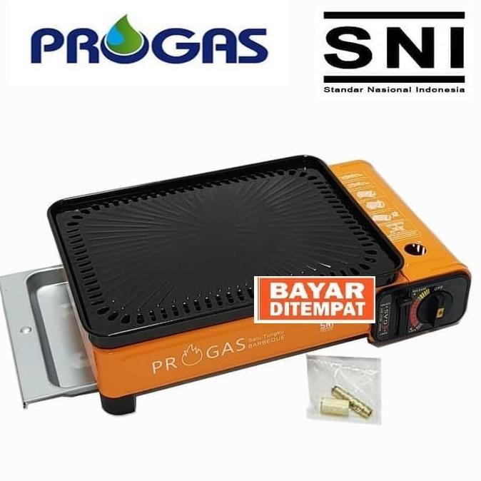 Kompor Progas Barbeque-Grill stove Panggangan Portable Gas BBQ-kuning
