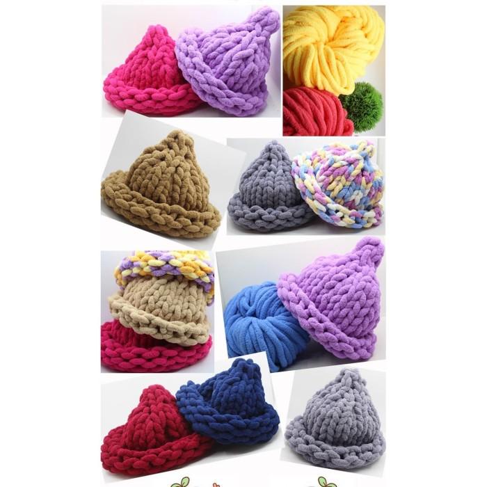 Benang Rajut Chenille Jumbo/ Benang Rajut Handuk Jumbo
