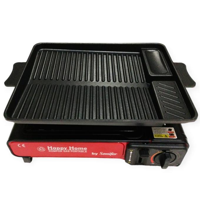 Paket kompor gas portable bbq dan yakiniku grill pan