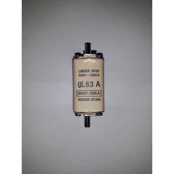 NH FUSE LINDER NT00 16,20,25,32,40,50,63,80,100,125,160 AMPERE ORIGINAL
