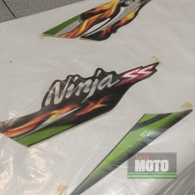 Stiker Striping Ninja Ss Hijau 2007 Original