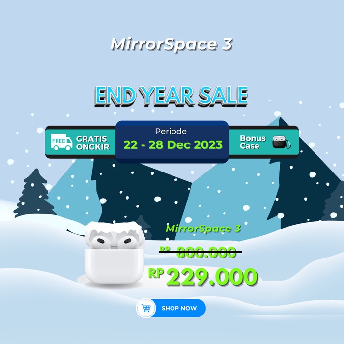 Terbaru Mirrorspace 3 W/ Wireless Charging Case Promo Terlaris
