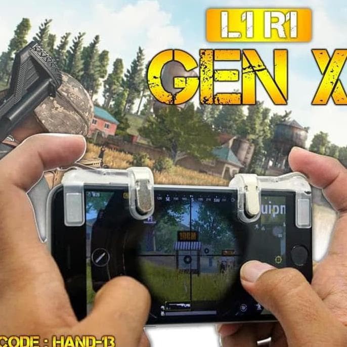 Pubg Gen 10 Transparan Besi L1 R1 L1R1 Sharpshooter Controller M