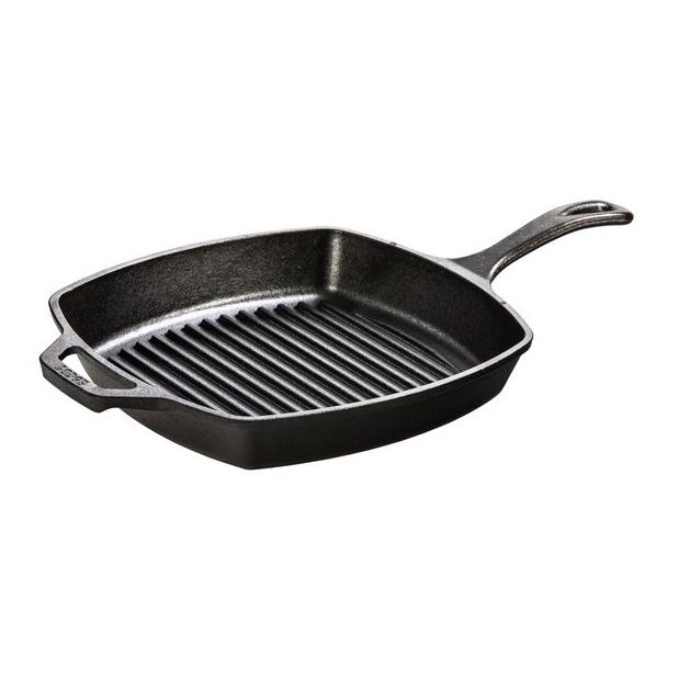 Lodge 26.67 cm Square Cast Iron Lodge Grill Pan 10.5"