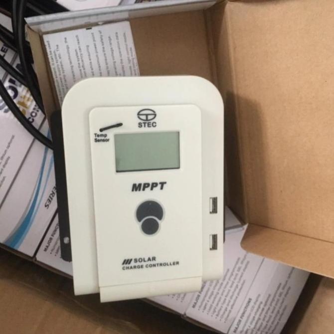 Update MPPT Solar Charger Controller 20A Stec 12V 24V Murah