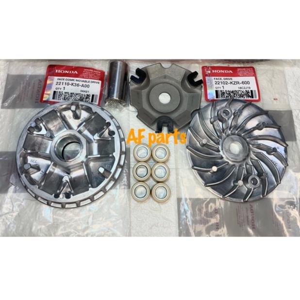 Special Sale paket cvt rumah roller assy set + kipas rumah roller Vario 150 125 Fi F1 esp Led New K3