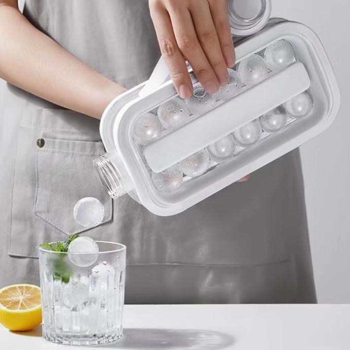 Cetakan Es Batu Kristal Bulat Bola Ice Cube Maker Tray Box Botol