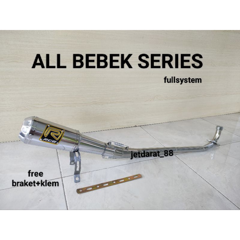 knalpot racing RCB KAPSUL motor BEBEK ALL VARIAN/TYPE. jupiter z. supra x 125. karisma. supra fit. v