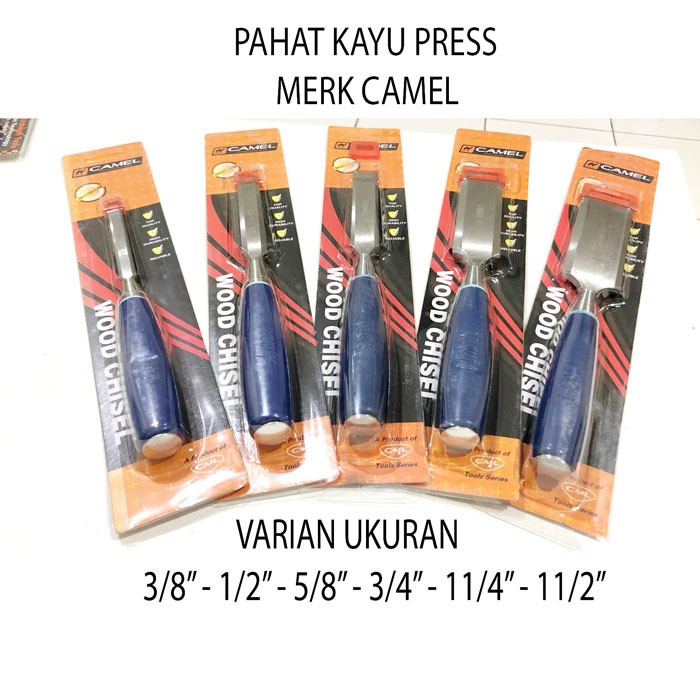 

Pahat Kayu CAMEL Gagang Press Varian 1/2" - 3/4" - 11/4" - 11/2