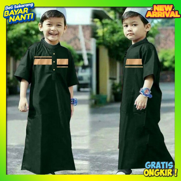 Jubah Anak Lebaran Gsmis Juba Kekinian Jubbah Ansk Import Gamis Panjang Ank Cowok Jubaa Casual Kids 