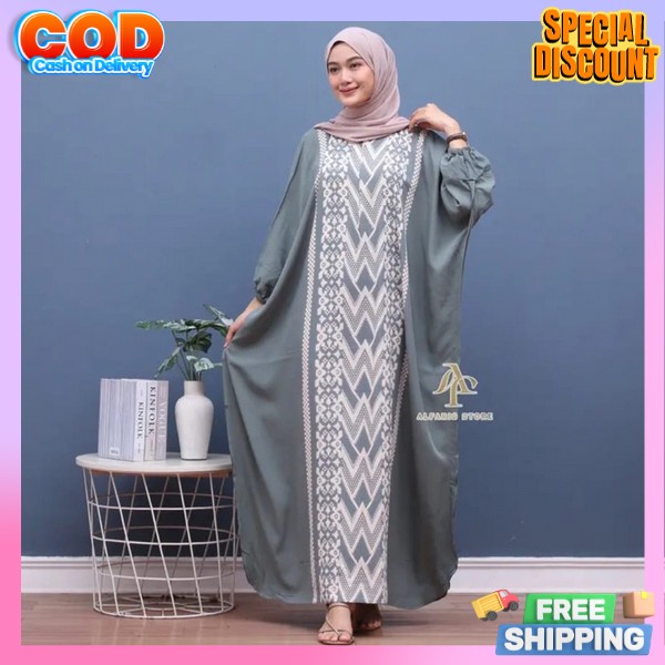 Dres Gmis Games Muslimah Kaftn Fashion Lebaran Muslim Casual Dress Kekinian Kaftan Wanita Terbaru 20