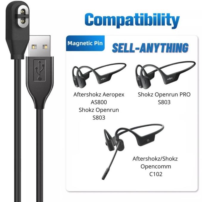 Aftershokz Aeropex USB Charging Cable Magnetic