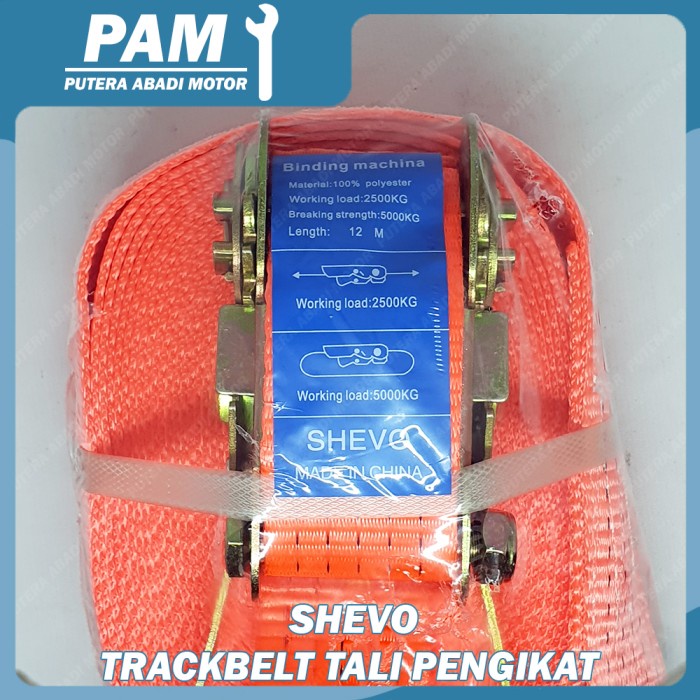 Trackbelt 12 Meter Ratchet Tie Down Shevo 12M Tali Pengikat Belt Best